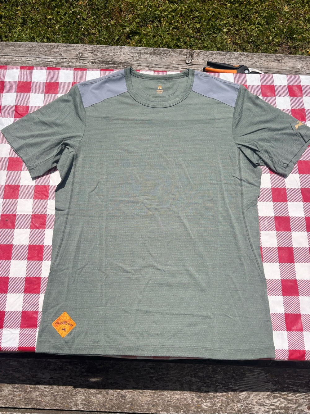 Tracksmith Overland Merino Blend Tee, Men’s Medium, Green